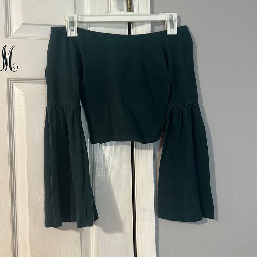 Crop top with Bell Sleeves